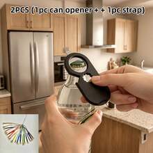 2pcs(1pc Can Opener + 1pc Lanyard) 3D Printed Can Opener, Portable Lightweight Can Opener, Compact Pocket Can Opener, Durable Beverage Can Opener, Outdoor Camping Travel Bar Kitchen Tool Accessory - View 12