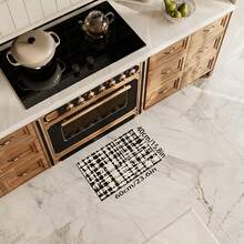 1pc Modern Geometric Pattern Kitchen Floor Mat Room Decor Carpet, All-Season Comfortable Foot Mat, Absorbent Anti-Slip Quick-Drying, Stain-Resistant Easy To Clean, Suitable For Kitchen, Dining Room, Entrance, Laundry Room, Hallway, Bathroom, Study And Other Locations. - Multicolor - View 15
