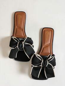 MICCOM Sandal Wanita Model Baru, Sandal Serbaguna Musim Semi/Panas, Sandal Pantai, Sandal Luar Ruangan Anti Selip - Hitam - View 3
