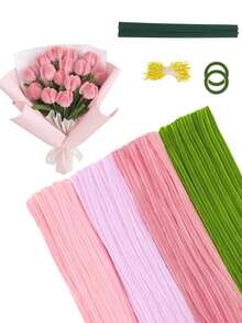 Approx. 400pcs Artificial Flower Stamens, Handmade Floral Decoration Faux Flower Centers, Wedding Accessories, Home DIY Decor Materials, Indoor Scene Props; Suitable For Home, Room, Bedroom, Office, Desk, Pastoral Style Space Arrangement; Compatible With Birthday, Graduation, Wedding, Confession Theme, Mother's Day, Arbor Day, Various Holiday Party Use - Multicolor - View 9