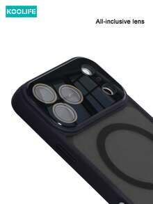 KOOLIFE 磁吸防震手機殼，2合1鏡頭保護設計，相容 iPhone 18 Pro Max、18 Pro、17 Pro Max、17 Pro、17、16 Pro Max、16 Pro、15 Pro Max、15 Pro、14 Pro Max、14 Pro、14、15、13 Pro Max、13 Pro、13...；男女皆宜，聖誕節、情人節、婚禮季及女友生日的理想禮物 - 黑色 - 查看 5