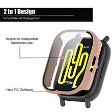 Case Compatible With Xiaomi Watch5 Lite Cases With Protective Film, PC Protective Cover Protector Shell Bumper Accessories - For Redmi Watch 5 Lite - View 2
