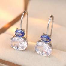 DIYCCPC Boucles d'oreilles pendantes style bohème vintage, accessoire polyvalent pour le trajet quotidien, cadeau romantique pour la femme et la petite amie - Bicolore - Voir 5