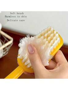 Extra Large Creative Toothbrush Shaped Bath Brush, Soft Bristles Gentle Exfoliation, Fun Giant Toothbrush Decor. Lightweight Material Handle With Non-Slip Design, Can Be Hung For Storage. Prank Prop, Housewarming Gift, Party Photo Prop. Cute And Eye-Catching Gift,Halloween - Multicolor - View 7