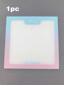 Colorful Glitter Translucent Frosted Sticky Notes, 1 Pack 50 Sheets Writable Memo Pad, Reusable Adhesive Quick-Dry Non-Smudging Message Marker Reminder Stickers, For Diary, Study, Office, Scrapbooking, Tear-Off Adhesive Sticky Notes - A - View 8