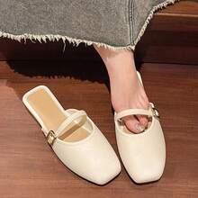 Nuevas sandalias francesas con talón cerrado para mujer, para llevar en ...
