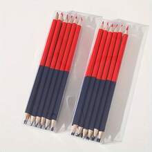 5/12/24/30/50pcs Red And Blue Colored Pencils, Round Barrel Colored Pencils, Suitable For Drawing, Coloring And Marking. - Sets - View 5