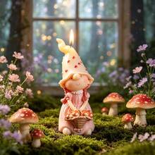 SILIKE LUFEI 1 pieza Molde de silicona de arcilla, 2 estilos opcionales Molde de figurita de niño y niña con sombrero de hongo, adecuado para resina, yeso, velas, productos de aromaterapia, decoración del hogar de verano, exhibición de mesa de boda - Molde de seta con sombrero para niños - Ver 4