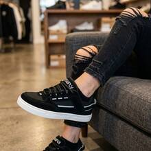Moretto Campus Unisex Casual Skate Shoes, Super Comfortable, Premium Line, Everyday Wear, Men's And Women's, New Release 2025, Super Lightweight, Perfect For Work, Affordable - TESL-PTO-BCO - 查看 6