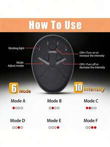 Advanced Technology Slouchy Smart Abdominal Patch, Fitness Equipment For Abdominal Exercise - 黑色 - 查看 6