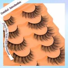 8 Pairs False Eyelashes, Lightweight, Natural Style, 5-15mm, Curly, Fluffy, Cat Eye, Eyelash Extension, Suitable For Multiple Occasions - Black - View 6