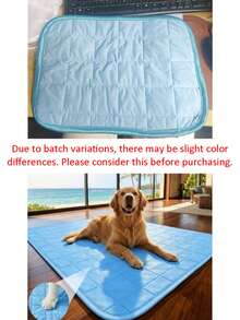 Breathable Easy-To-Wash Cat & Dog Cooling Mat, Universal Ice Pad For Small, Medium, And Large Dogs, Summer Pet Cooling Ice Silk Mat + Squeaky Dog Toy Set, Rubber Durable Chewable Fruit Ice Squeaky Toy, Dual-Effect Cooling And Energy Release, Suitable For Home Floor, Dog Bed, Crate, Outdoor Lawn Interactive Play, Pet Owners, Pet Families, Dog & Cat Lovers, Summer Pet Cooling Gift, Dog Birthday Gift - Multicolor - View 10