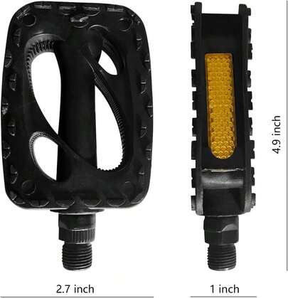 Bike Pedals 9/16 Lightweight Non-Slip HX-197 Platform Pedals Easy To Install Fit Most Adult Mountain Bikes MTB Durable Design VOLL