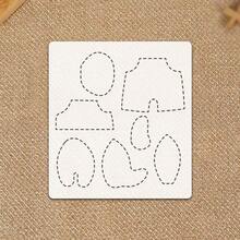 1pc Cute Big Ear Elephant Patchwork Template DIY Elephant Pattern Sewing Template, Reusable PET Template, Suitable For Handmade DIY Tracing Patchwork Template, Positioning And Tracing Sewing Template, Cutting Tool For Craft Enthusiasts - Classic - View 9