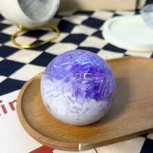Crispy Cream Filled Soft Squishy Ball, Crystal Stick Texture, Slow Rebound ASMR Sensory Stress Relief Toy, Suitable For Teens And Adults - Multicolor - View 15