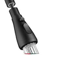 Extensor de grifo de cocina a prueba de salpicaduras con cabezal de ducha universal, rotación universal, ahorrador de agua con aumento de presión, conjunto de doble función. - color plata - Ver 3