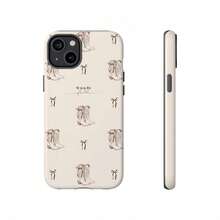西式基督教手機殼 Walk By Faith，相容 iPhone 17 16 15 14 13 12 11 Pro Max - 米色 - 查看 4