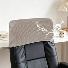 1 PC Waffle Chair Boss Headrest Cover, Replaceable, Easy To Replace, Washable, Oil-Proof, Detachable Elastic Headrest Cover For Boss Chair And Gaming Chair, Suitable For All Seasons, Multiple Colors Available, Anti-Slip Half Package - 1PC - View 24
