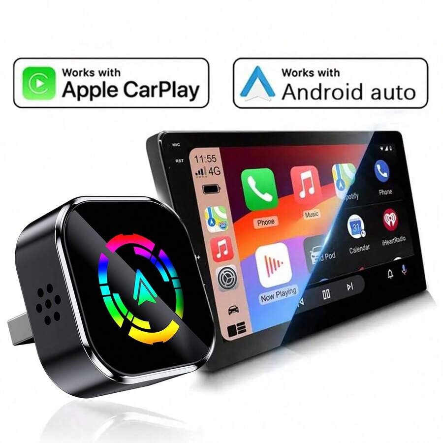 Adaptador CarPlay Inalámbrico Actualización de CarPlay Cableado a Inalámbrico, Diseño Mini USB para Autos con CarPlay Apple Cableado Integrado Plug and Play Fácil de Usar Conexión Rápida y Estable Car Play para iPhone