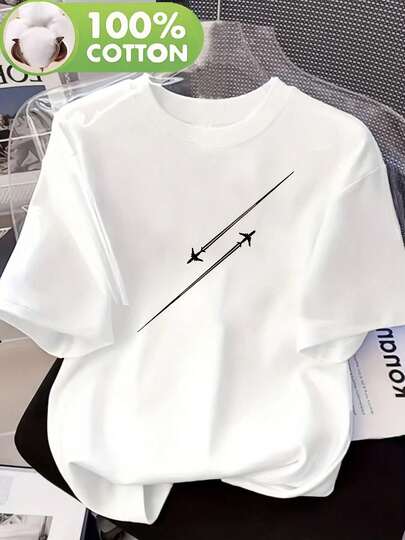 Letnia koszula damska; Codzienna koszula z krótkim rękawem i okrągłym dekoltem; Koszula damska; Wygodna i miękka; Topowy t-shirt Impre
