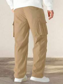 Men's Casual Summer Lightweight Cargo Pants Fashion Multi-Pocket Long Pants Sports Fall - Khaki - View 4