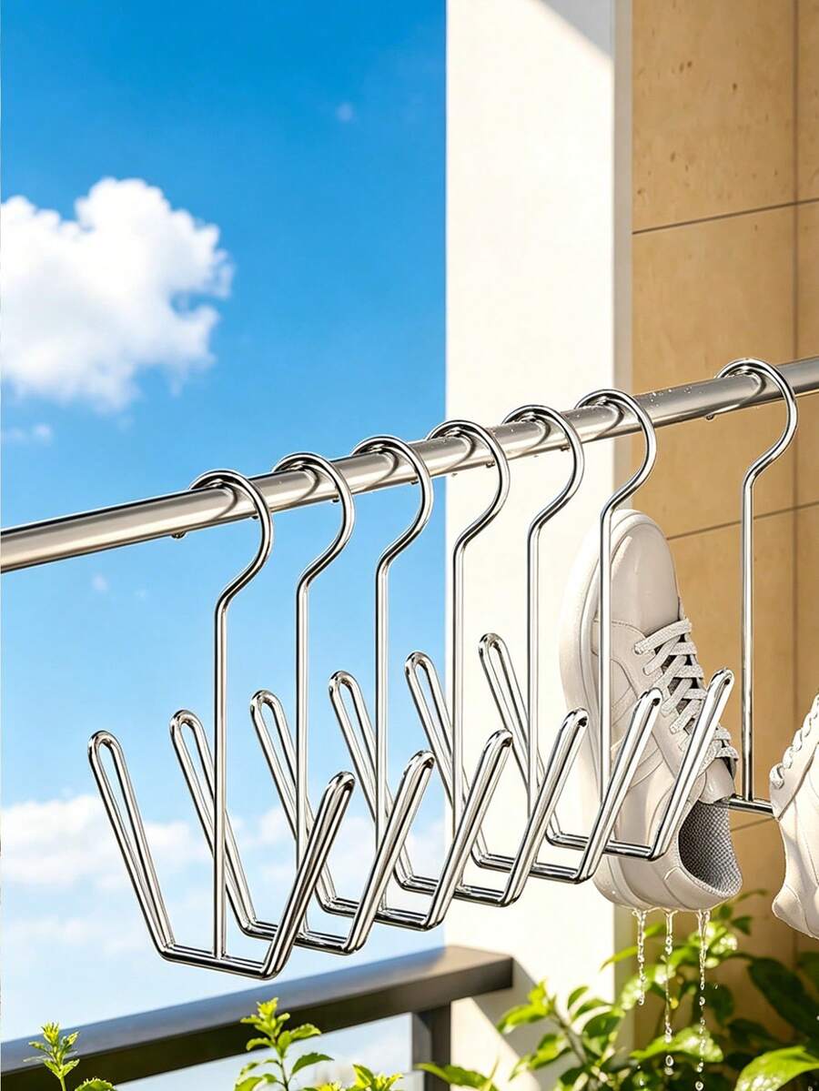 1pc/5pcs/10pcs Shoe Drying Rack, Portable Shoe Hanging Storage Rack, Space-Saving Shoe Display Rack For Home Closet, Perfect Gift For Storage Enthusiasts - Multicolor - View 1
