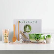 1 buah/8 buah Mangkuk Matcha Telinga Kucing Lucu, Pengocok Matcha Jepang, Mangkuk Teh Keramik, Alat Persiapan Matcha, Alat Pembuatan Makanan Penutup dan Minuman, Kotak Hadiah Jepang, Set Hadiah Liburan - MultiWarna - View 13