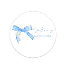 UNICCUT Personalized Coquette Pink Bow Water Bottle Labels, Pink And Blue Bow Labels, Birthday Baptism Welcome Party Decorations, Soft Pastel Ribbon Decor - Multicolor - View 16