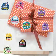 100pcs Spanish Inspirational Stickers, Positive Quotes Labels, Encouraging Short Phrases Decorative Stickers, Suitable For Planner, Scrapbook, Packaging, Gifts And DIY Decoration - Spanish - View 3