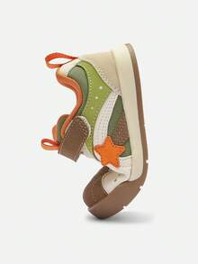 Balabala Toddler First Walker Shoes 2026 Spring/Autumn New Classic Anti-Slip Bread Shoes Children's Shoes - Coffee Flower Color - View 7