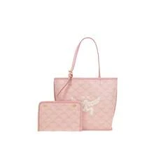 Mcm Himmel Lauretos Collection Fully Embroidered Ladies Shoulder Bag MWPESAC02P6001 - Cherry Blossom Pink MWPESAC02P6001 - View 1