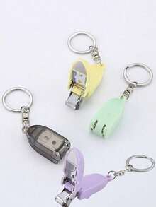 1pc/2pcs Portable Mini Foldable Nail Clipper Keychain, Transformable Nail Cutter With Key Chain, Nail Trimmer Suitable As Valentine's Day Gift/Christmas Gift For Boyfriend/Girlfriend - Multicolor 1 - View 8