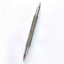 2 Packs Spring Dual Head Punch Set 5000PSI Hammerless Center Punch Nail Setter, Anti-Rust Metal Locator Marking Punch Tool For Wood Metal Glass Plastic DIY Hand Repair Tools - Central Thrust - View 14