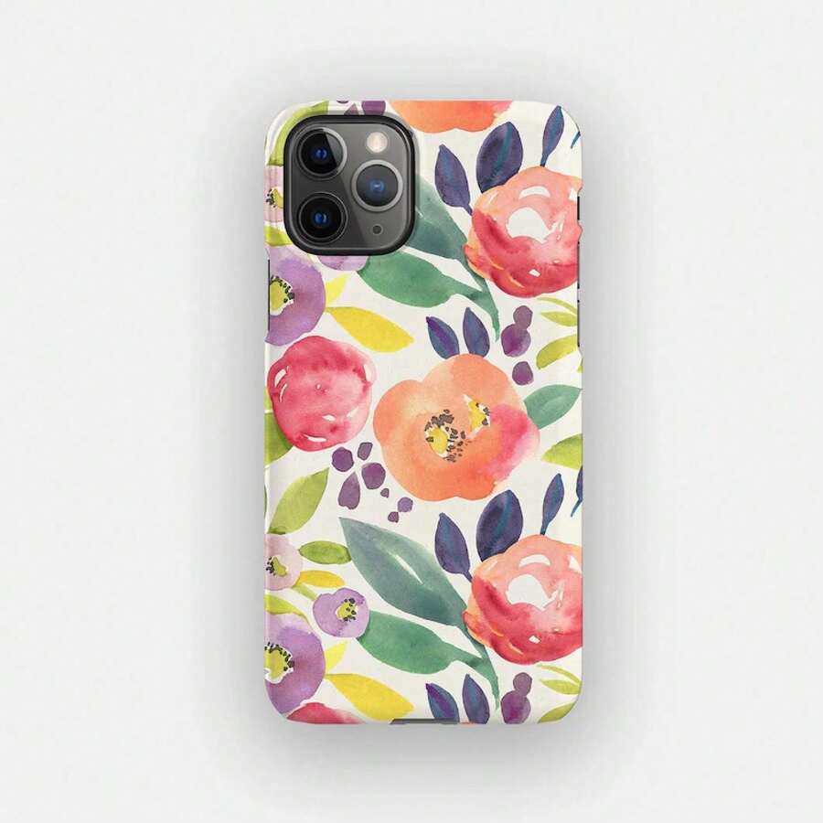 Floral Mix Seeds Mobile Phone Case For Apple 17, 16, 15, 14. MagSafe Option - 白色 - 查看 1