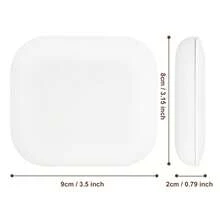 Espejo de aumento con luz LED recargable por USB, espejo de maquillaje portátil y plegable de 3 niveles de brillo ajustable, con 2X de aumento, espejo de belleza mini - Blanco - Ver 7