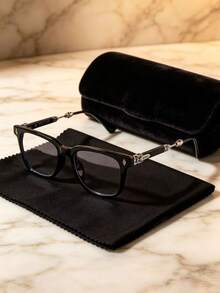 1 Pair Fashionable Versatile Minimalist Clear Lens Glasses - Multicolor - View 2