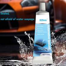 Black Automotive Adhesive Sealant Windshield Silicone Adhesive Sealant Efficient Window Sealant Glue Universal Waterproof Repair Sealer, Flexible Rubber Bonding Sealant For Car Weatherstrips And Gasket, Doors, Refrigerator, Roof Hoses & Rubber Glue - 2CJ-346 - View 9