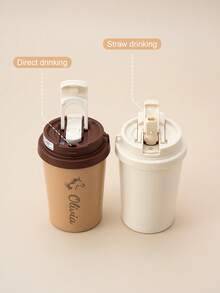 1 buah Botol Minum Anak Berinsulasi dengan Sedotan dan Tutup Anti Bocor, Terbuat dari Stainless Steel, Dapat Disesuaikan dengan Nama & Pola, Perlengkapan Makan Anak - Sesuaikan badan cangkir dengan pola dan nama. - View 10