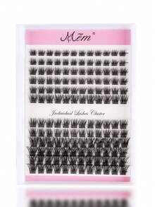 Natural False Eyelashes 12-16mm Mixed Style 0.07mm D Curl, 12 Rows 144 Pieces, Single Cluster 3D Precise Fit, Suitable For Daily Makeup, Lightweight And Portable, Applicable For Daily Life, Parties And Various Occasions. - D - 查看 2