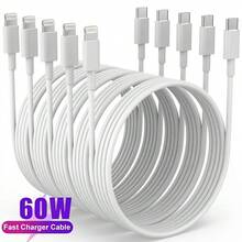 1/2/5Pcs 3.3ft/100cm Apple Cable Type C To Lightning Fast Charging Data Cable Compatible With IPhone 14 13 12 11 Pro Max XR XS X 8 7 6 Plus SE/ High-Efficiency Data Transfer Cable - White - View 2