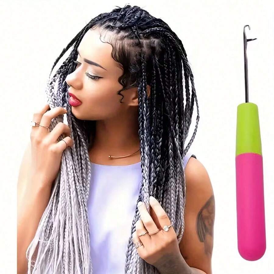 1pc/5pcs/10pcs Professional Crochet Needles For Making Jumbo Micro Braids And Wigs - Durable And Easy To Use