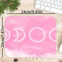 Watercolor Moon Phase Large Vanity Mat, Soft Starry Sky Cloud Print Non-Slip Rubber Extended Mouse Pad, Waterproof Long Keyboard Pad, Suitable For Makeup Table Office Desk Decor - View 13