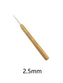 Bamboo Handle Carbonized Silver Head Crochet Hooks, 2.0-6.0mm 9 Sizes Available, Smooth Silver Head Anti-Snag, Suitable For Knitting Dolls, Scarves, Holiday Gift Making And Home Decor, First Choice For Knitting Enthusiasts Handmade Gift Making - Carbonized Round Shank Hook - View 11