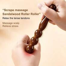 1 Set 1pc Natural Sandalwood Massage Stick Tool Acupoint Reflexology Massage Tool Full Body Relaxation Deep Tissue Foot Massage - View 2