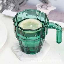 1pc Set Ink Green Cool Water Equipment Cactus Set Cup Home Living Room Water Cup Stacked Water Cup Glass Gift For Friends - Multi-color - Upgraded Version - View 11