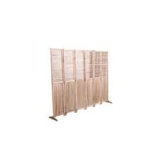 [Free Shipping] 82.8'' W X 65'' H 6 - Panel Solid Wood Folding Room Divider, Natural-XY903136 - 1 - View 4