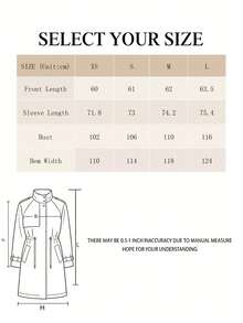 Vusalt Women's Vintage Loose Short High Collar Casual Commuter Trench Coat, Suitable For Women's Outerwear, Spring Clothing, Commuter Office Attire, Daily Wear, Street Fashion - Khaki - View 10
