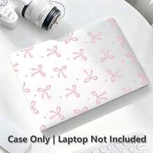 1件粉色蝴蝶結UV印花筆記本電腦保護殼，透明硬殼保護套，適用於MacBook Air和Pro，耐用塑料保護套 - 查看 6