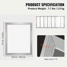 Screen Printing Consumables - 6 Piezas, 20 X 24 Pulgadas, 110 Unidades - View 7