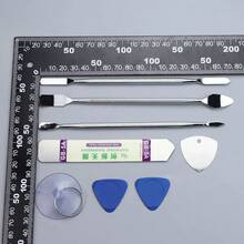 Herramienta de reparación 8 en 1 para teléfonosóviles, computadoras portátiles y tabletas, con cabezales metálicos dobles, herramienta multifuncional para desmontaje y apertura manual, palanca para desmontaje de electrodomésticos. - 8 piezas - Ver 2